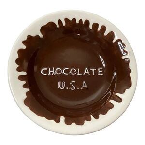 Chocolate USA Collectible Vintage Bowl Decor Holiday Gift 9"